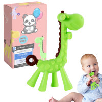 Giraffe Grün Beißring/Beißspielzeug ab 3 Monate - BPA Frei