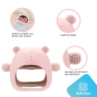 Baby Beißhandschuh - Schutzhandschuh Rosa - BPA Frei