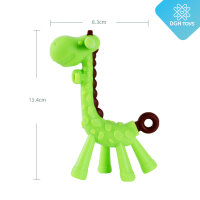 Giraffe Grün/Gelb Beißring für Baby ab 3 Monate