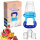 DGN Toys Fruchtsauger Inklusive 2 extra Aufsätze für Baby ab 3 Monate BPA Frei | Fruchtschnuller | Helfer für Jede Mutter Blau