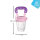 DGN Toys Fruchtsauger Set für Baby ab 3 Monate BPA Frei | Fruchtschnuller | Helfer für Jede Mutter + 2 Fingerkuppen Zahnbürsten Rosa